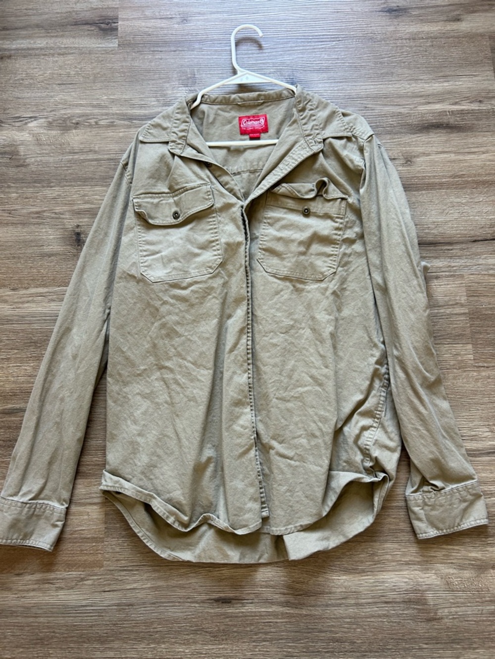 Coleman Tan Lightweight Utility Shirt Jacket
